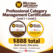 🎓 Western Michigan University Professional Category Management Certification (PCMC)
