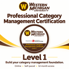 🎓 Western Michigan University Professional Category Management Certification (PCMC)